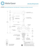 Laboratory water faucet with vacuum break | Watersaver Model L414-VB (NEW)