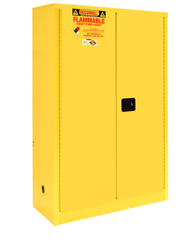 Securall A145 45 gallon Flammable Storage Cabinet with Self-Latch Hinged Doors - Government Lab Enterprises