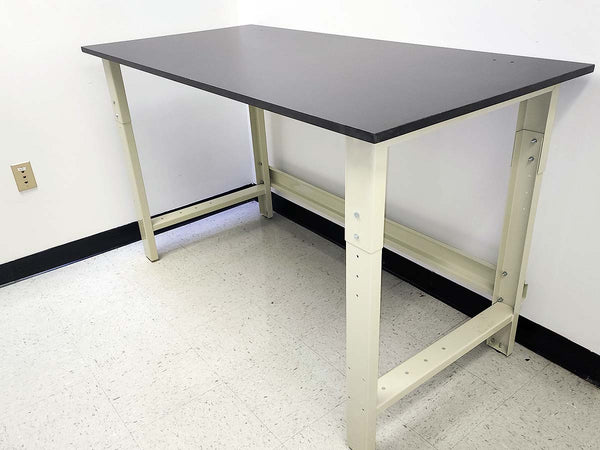 Quick Labs 3 foot light duty Lab table with phenolic resin countertop (24”D x 36”L x 36"H) --adjustable height | QLTL2436-PR