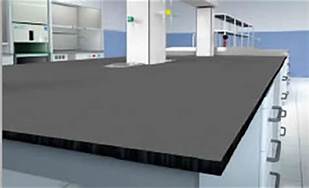 Trespa TopLabPLUS Phenolic Resin Countertop without Backsplash for Lab Bench (3/4-inch thick, Color: Black) - Government Lab Enterprises