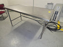 Stainless steel lab table:  72"W x 36"D without undershelf QLSS3672 (pre-owned)