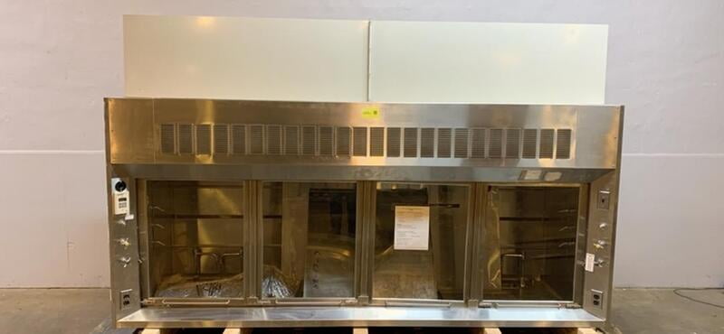 Stainless Steel Hamilton SafeAire 10 foot chemical fume hood package (Pre-owned)