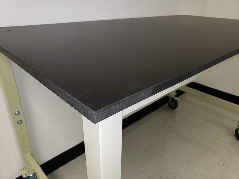Quick Labs 2.5 foot heavy duty Lab table with phenolic resin countertop (24"D x 30"L x 36"H)--adjustable height | QLTH2430-PR