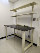 Quick Labs Bundle 5 foot light duty Mobile lab bench QMBL3060-PR with rolling lab chair