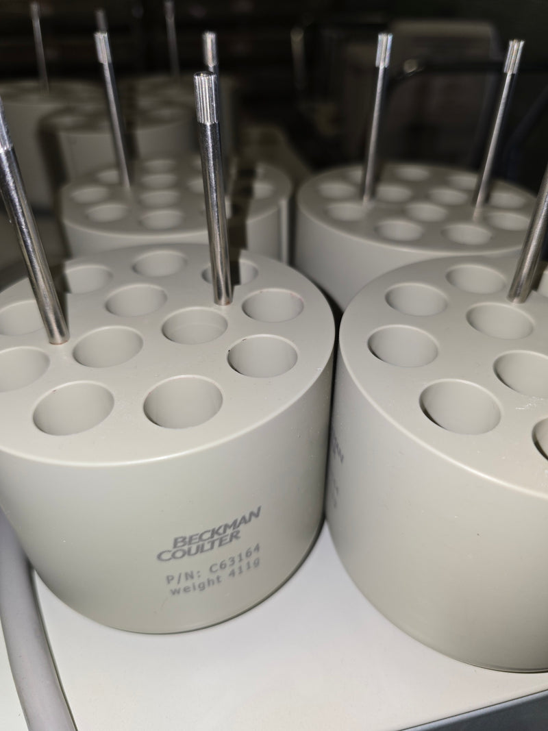 Beckman Coulter C63164 12x15ml conical tube bucket adapters Set of 4