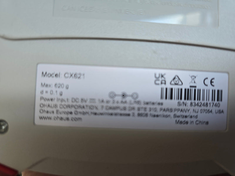 Ohaus CX621 CX Compass Series Portable Balance, 620 g x 0.1 g (30428200) (Used)