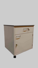 24" mobile cabinet with 1 drawer/1 door and phenolic resin top-Government Lab Enterprises, LLC.