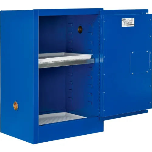 GI 12 gallon Acid/Base Corrosive Storage Cabinet with Manual Close Door