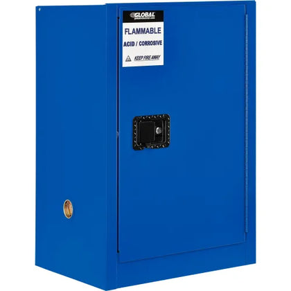 GI 12 gallon Acid/Base Corrosive Storage Cabinet with Manual Close Door