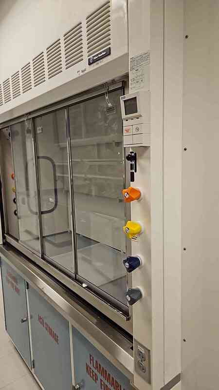 6 foot Hamilton SafeAire chemical fume hood package (pre-owned)