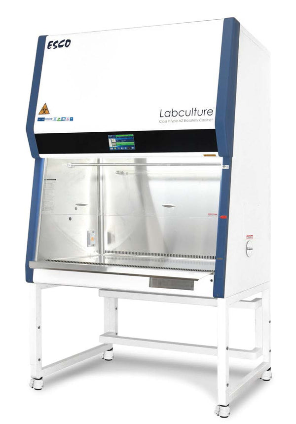 Esco Labculture Gen 4 Model LA2-6S9-Port-G4-AF Class II Type A2 6 foot Biosafety Cabinet with 10" sash opening, Centurion 7" Touchscreen Controller, Ulpa Filter, UV Light, and Stand