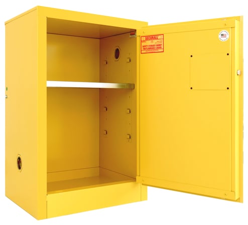 Securall A105 12 Gallon Flammable Storage Cabinet with Self-Latch Standard 2-Door