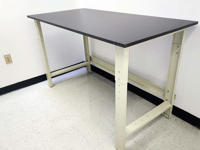 Quick Lab 6 foot light duty Lab table with plastic laminate countertop (36"D x 72"L x 36"H) --adjustable height | QLTL3672-PL