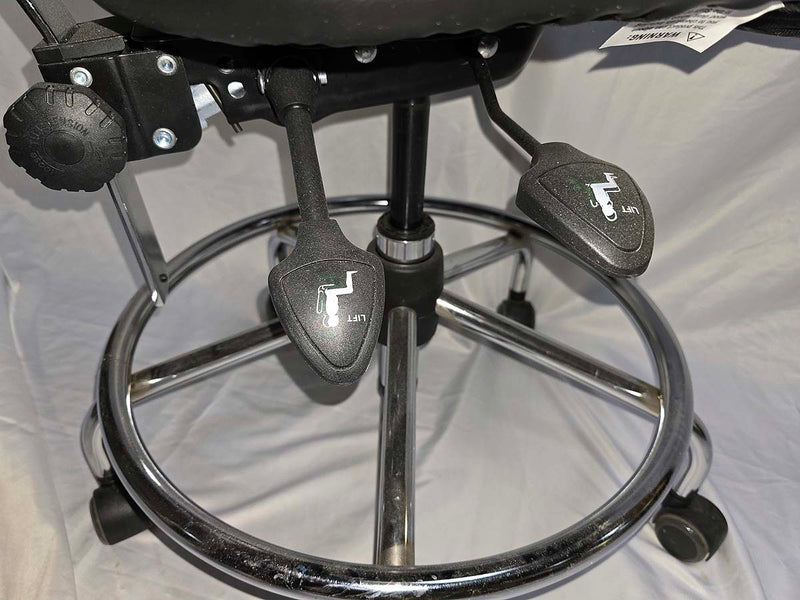 Biofit Elite Series bench height vinyl rolling lab chair | Model EES-M