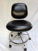 Biofit Elite Series desk height vinyl rolling lab chair | Model EES-L-RC-T-XF-XA-C-P28540