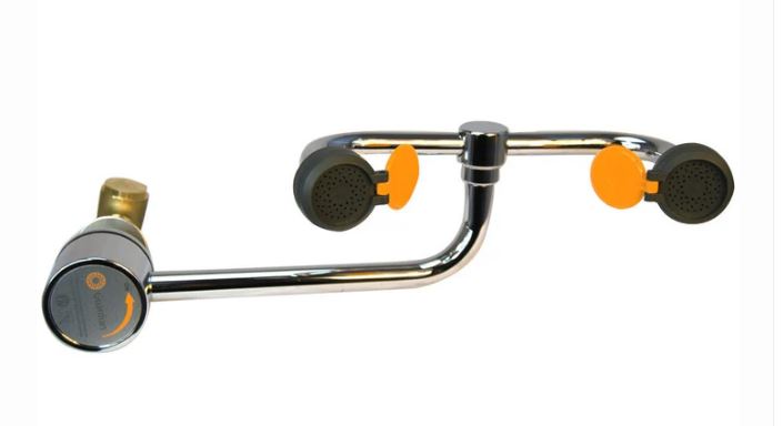 Guardian G1805 eyewash station, deck mounted, autoflow, swivel, right hand mount (NEW)