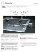 Guardian G1805 eyewash station, deck mounted, autoflow, swivel, right hand mount (NEW)