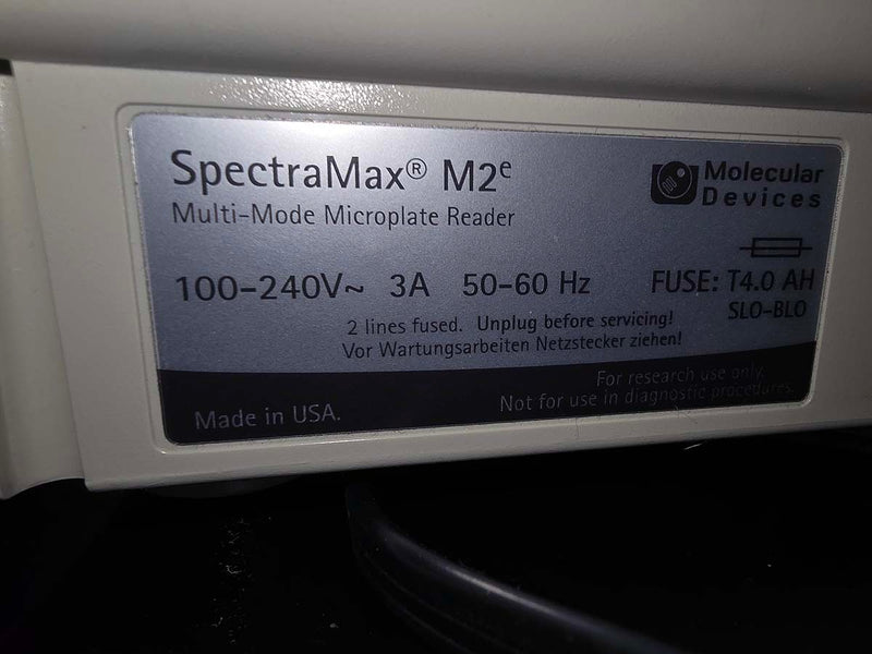 Molecular Devices SpectraMax M2e Multi-Mode microplate reader package with warranty