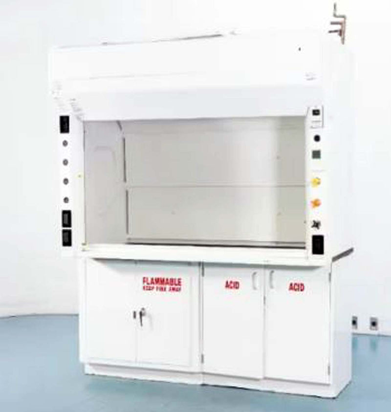 Mott SafeGuard 6 foot high efficiency chemical fume hood package (Yr 2017) (Pre-owned)