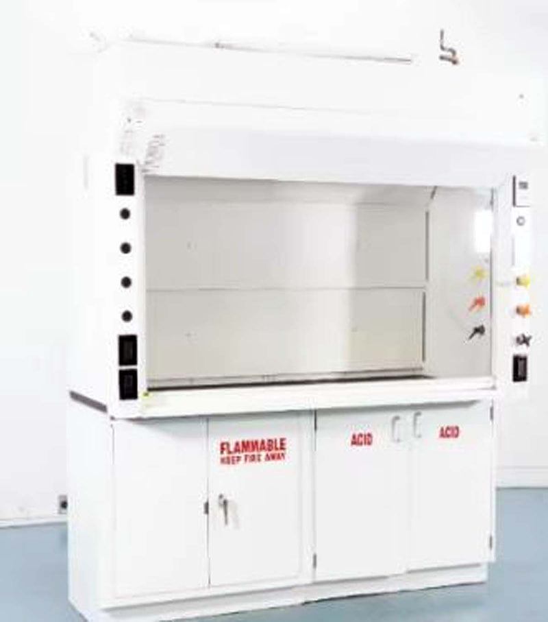 Mott SafeGuard 6 foot high efficiency chemical fume hood package (Yr 2017) (Pre-owned)