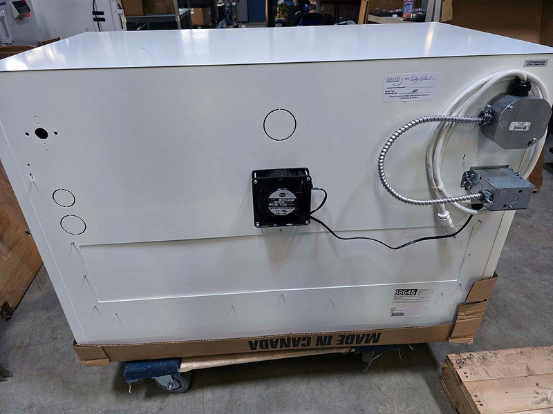 Mott Scientifix 42 inch vented pump storage cabinet with (2) pump trollies (New-in-box)