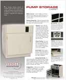 Mott Scientifix 42 inch vented pump storage cabinet with (2) pump trollies (New-in-box)