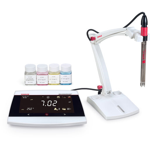Ohaus Aquasearcher AB33PH-F pH meter, electrode holder, and probes (30589827)