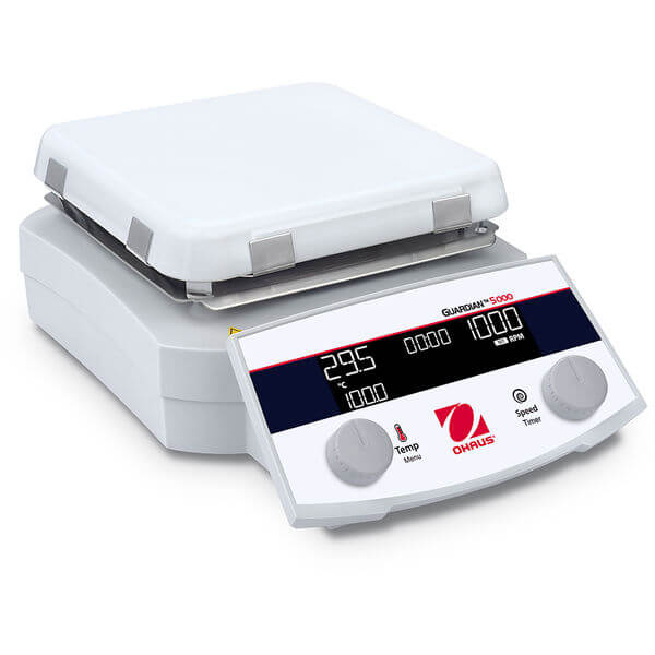 OHAUS  e-G52HS07C  Guardian 5000 Hotplate Stirrer with 7 in. x 7 in. Ceramic Plate (20L, 120V) (30541631)