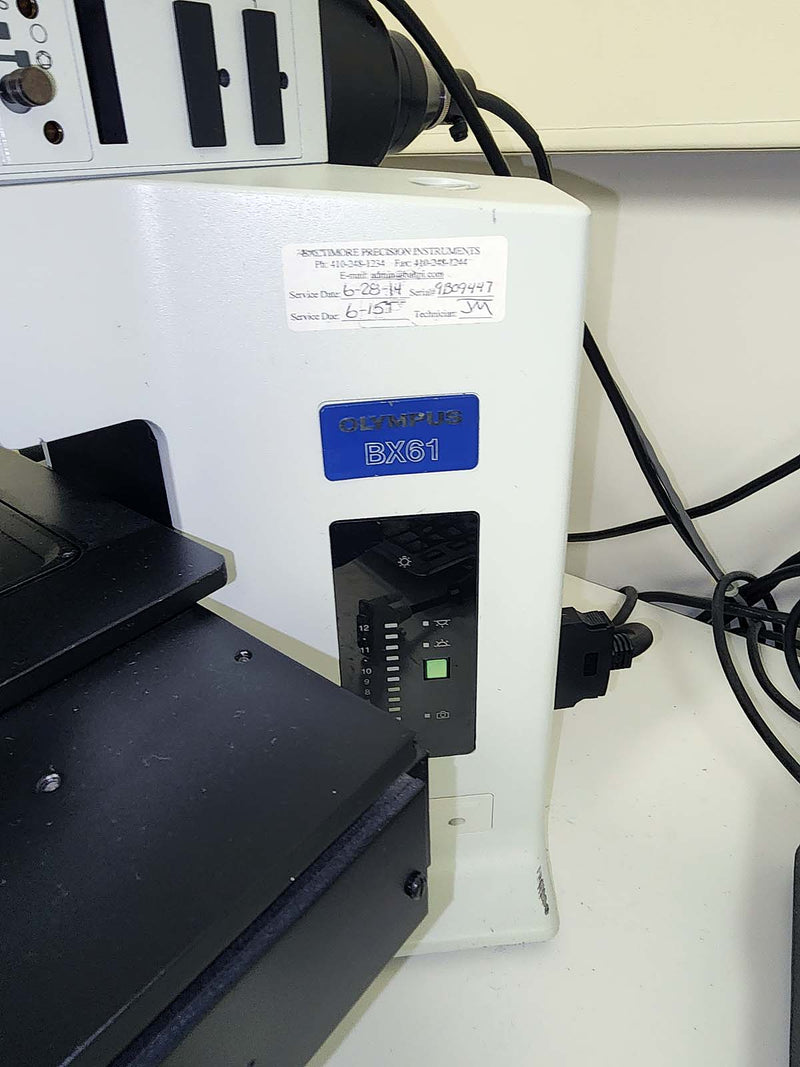 Olympus BX61 Fluorescence microscope with LUDL auto scanning stage