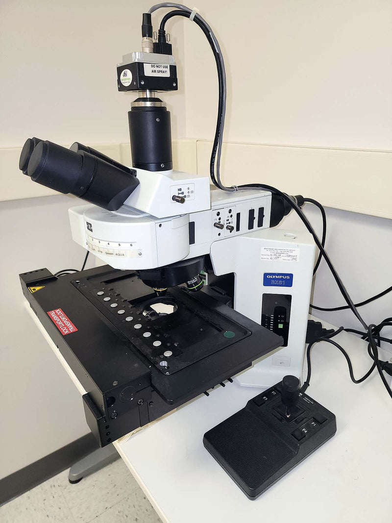 Olympus BX61 Fluorescence microscope with LUDL auto scanning stage