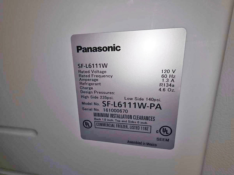 Panasonic SF-L6111W undercounter -20C laboratory freezer