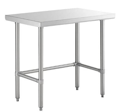 Stainless steel lab table:  36"L x 24"D 16 Ga. 304 Stainless steel (NEW) | QLSS2436-16-NS-304