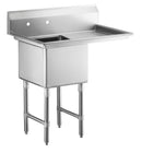 Quick Labs 38" SS sink with right side drainboard | Government Lab Enterprises