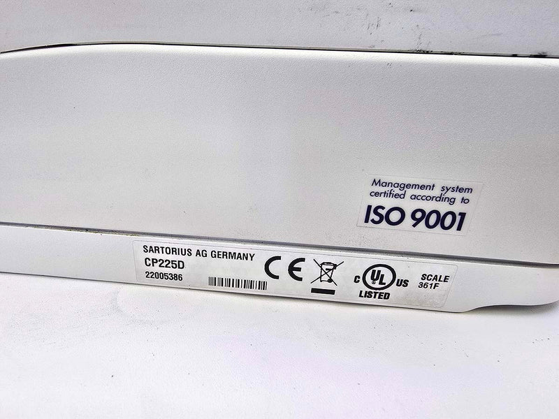 Sartorius CP225D dual range analytical balance | Government Lab Enterprises