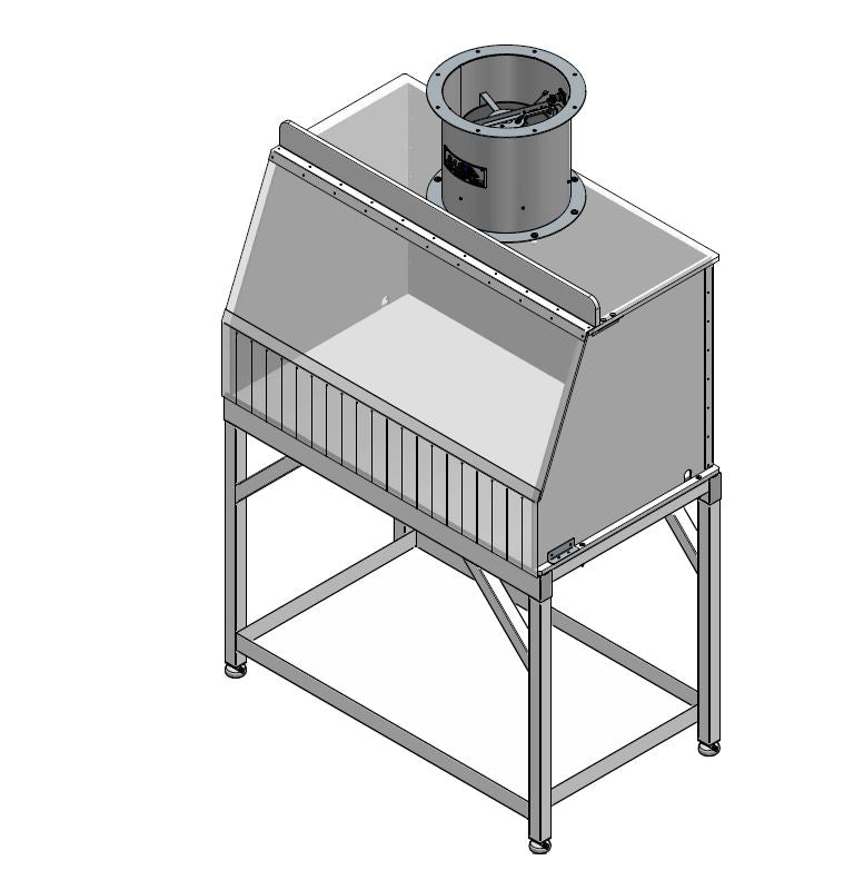 30 inch wide Ducted fume hood bundle with integrated exhaust blower and stand |  Sentry Air SS-330-E-EF-S (NEW)