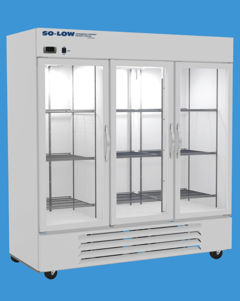 So-Low DH4-74GD Lab Pharmacy Refrigerator with Glass Double Door 72 cu. ft. 115V