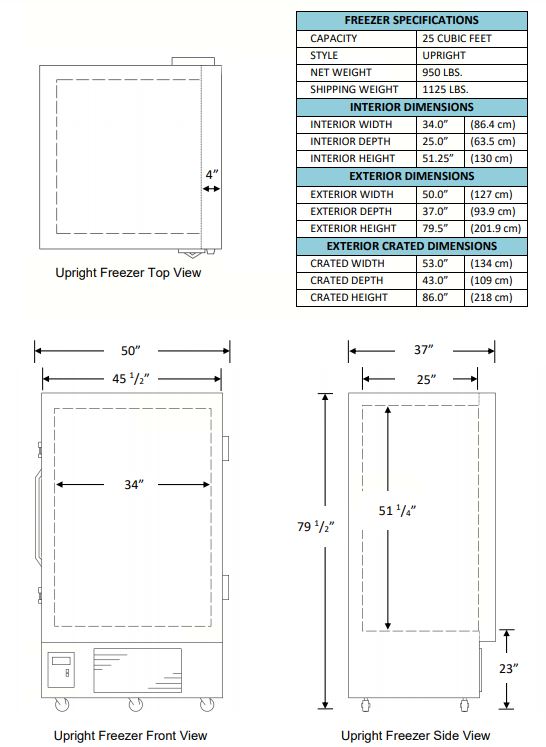 ULT -86C Upright Freezer 25 cu. ft. | So-Low U85-25 (New) - LEI Sales