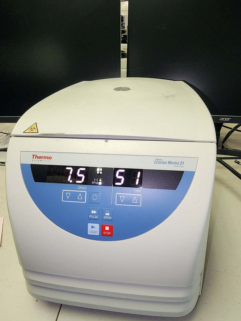 Sorvall Legend Micro 21 microcentrifuge with rotor