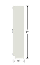 CLP 36" wide Tall Storage Metal Cabinet with Framed Glass Hinged Doors (18" Deep x 84" Tall)