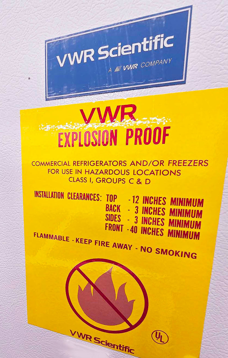 Explosion proof laboratory refrigerator | VWR Revco 02020XA0C (used)