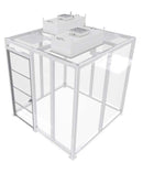 8 foot Walk-in Ducted Cleanroom fume hood bundle with HEPA filter |  Sentry Air SS-CR8-HW-D-2 (NEW)