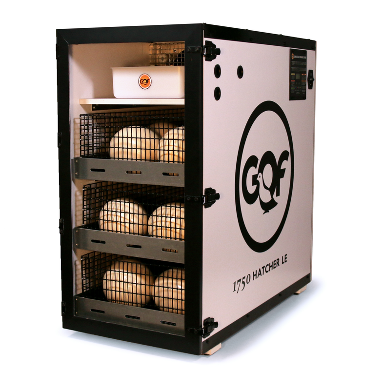 GQF 1750 HATCHER LE LARGE EGG HATCHER 110V (ships in 3-4 weeks ARO)