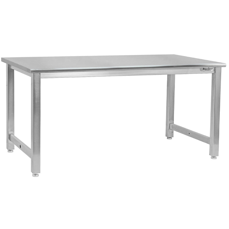 Stainless steel heavy duty lab table:  72"W x 36"D  16 Ga. 304 Stainless steel (NEW) | QLHSS3672-16-NS-304