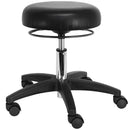 Rolling lab stool| Desk height with vinyl seat -1 lever- adjustable height (16" to 21")
