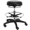 Rolling lab stool| Bench height with vinyl seat -1 lever- adjustable height (19" to 27")