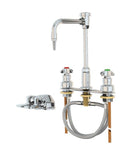 Laboratory water faucet with foot pedal and vacuum break | Watersaver Model L2214TWI-VB-3001-VB (NEW)