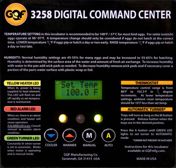 GQF Model 3265 Replacement Command Center - Government Lab Enterprises
