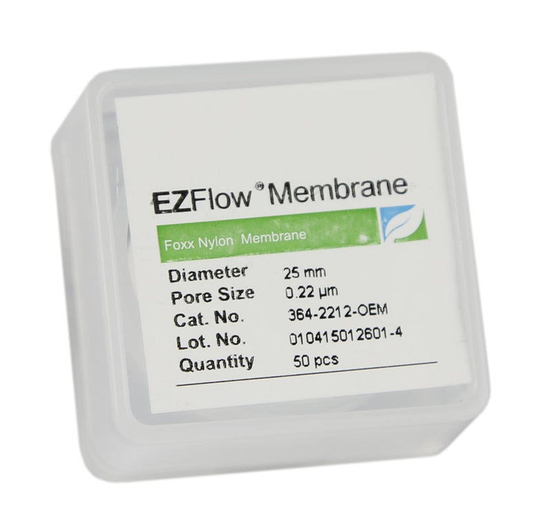 Foxx Life Sciences 364-2212-OEM EZFlow  Membrane Disc Filter, 0.22µm Nylon, 25mm, 50pk - Government Lab Enterprises