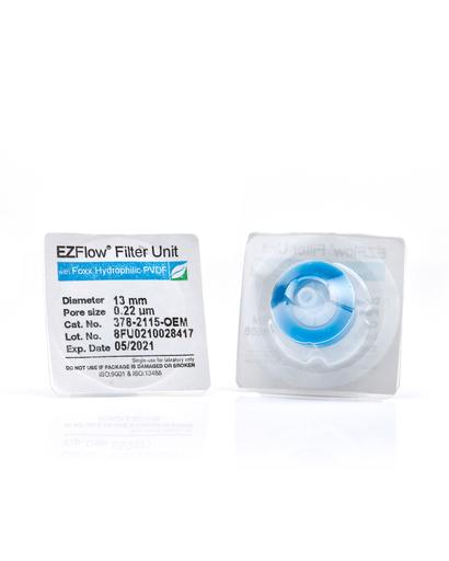 Foxx Life Sciences 378-2115-OEM EZFlow  Syringe Filter, 0.22µm Hydrophilic PVDF, 13mm, Sterile, 100/pack