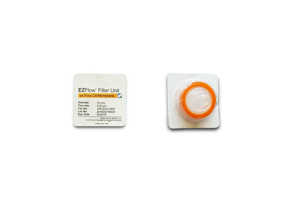Foxx Life Sciences 379-2215-OEM EZFlow Syringe Filter, CA, 0.22µm, 25mm, Sterile, 100/pack (ships in 12 weeks ARO)